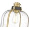 Z-Lite Burren 1 Light Pendant, Bronze + Brass And Clear Seedy 337P12BRZ+HB - alternate 5